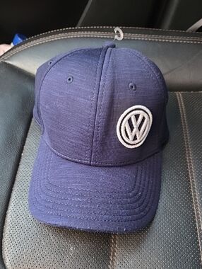 Volkswagen Navy Blue Embroidered Logo Cap